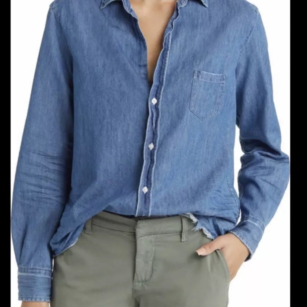 Frank & Eileen Blue Casual Button Down Shirt